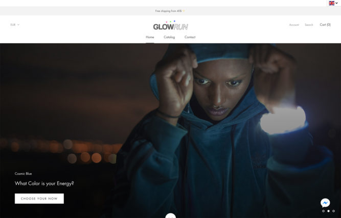GlowRun, e-commerce d'articles de sports